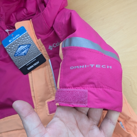 NWT COLUMBIA BABY BUGA SUIT Size 0-3 months peach and Pink color Super Nice ! - Picture 7 of 13